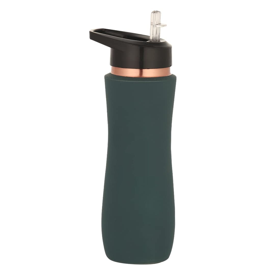 Zap impex Copper Water Bottle Sipper Pure Copper Bottle with Sipper, 25 oz  Color: Brown