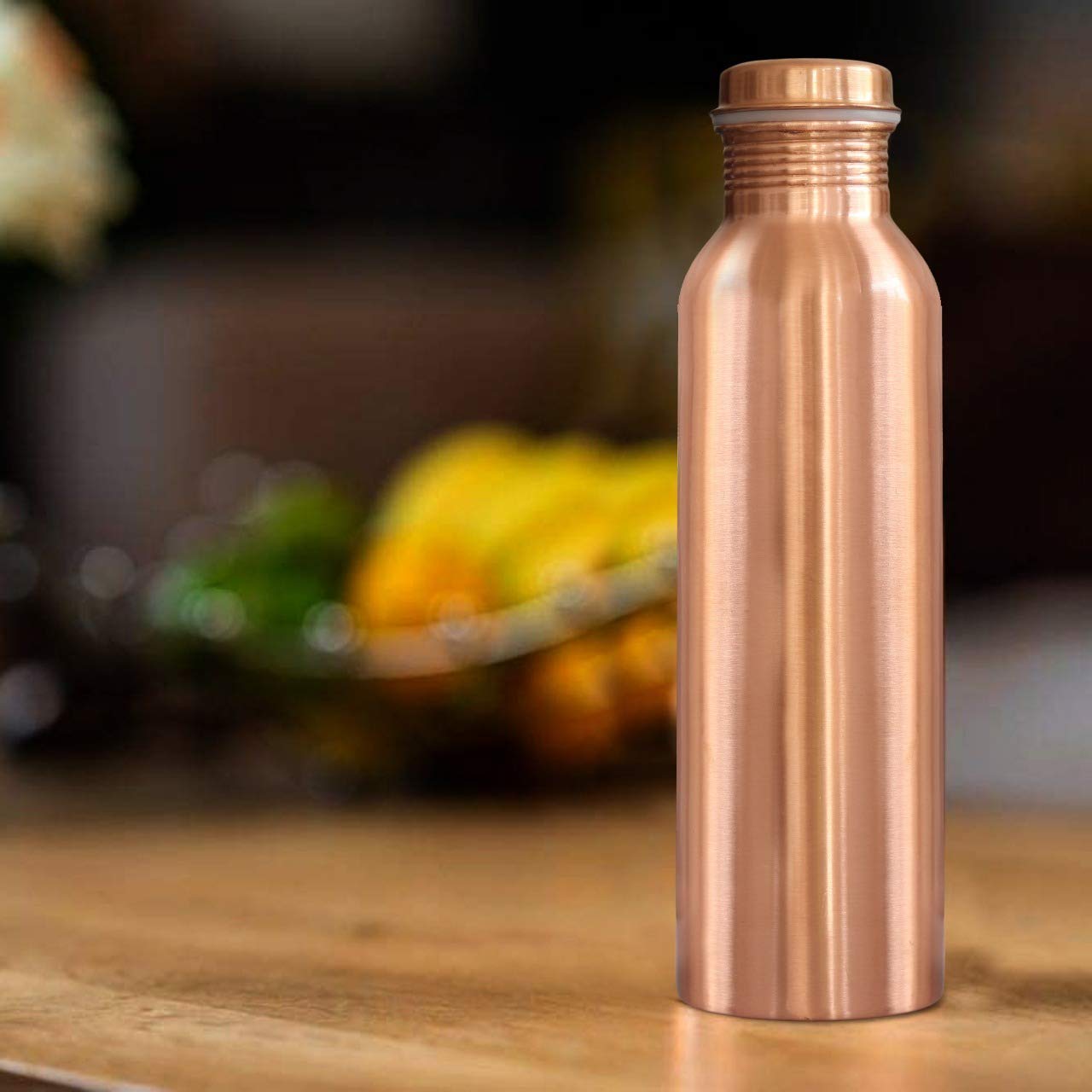 Antique Ayurvedic Copper Water Bottle & Glass Gift Set: Buy Now